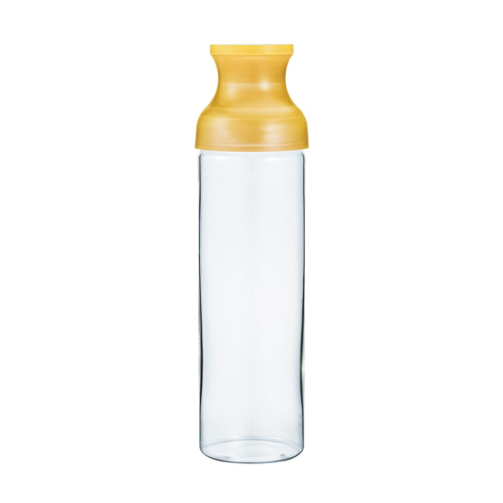 HARIO(ハリオ) フィルターインボトル カラフェ 耐熱ガラス 実用容量1000ml イエロー 水出し茶 日本製 FIR-100-TY