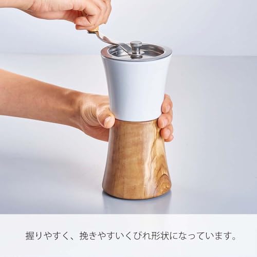 HARIO (ハリオ) セラミック コーヒーミル ウッド N 手挽きコーヒー豆 30g MCWN-2-OV